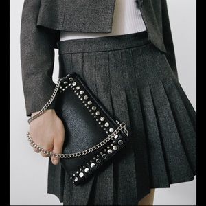 BRAND NEW ZARA Metal Stud Crossbody Bag